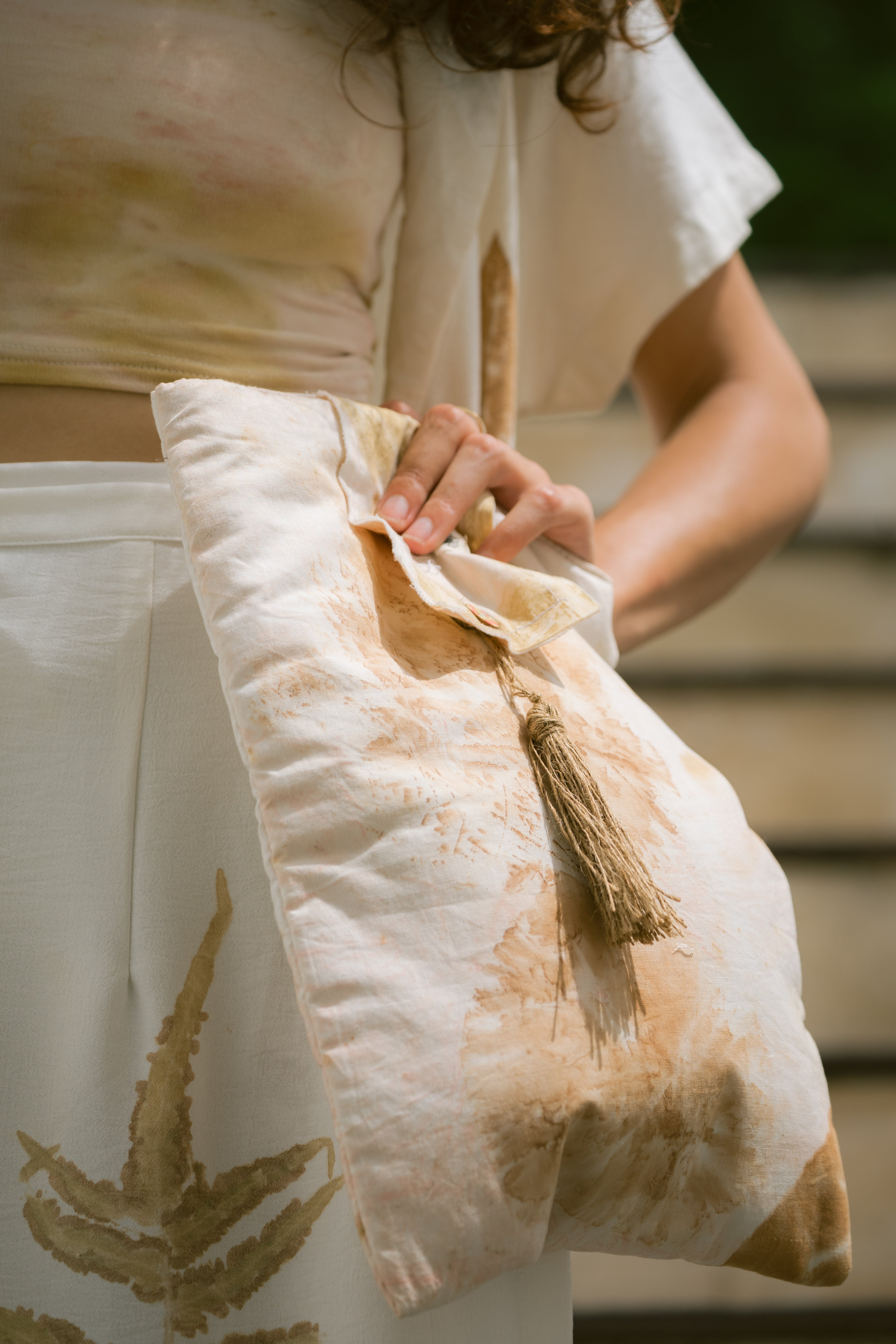 Tirta Puspa White, Pink & Yellow Eco Vero Friendly Tank Top